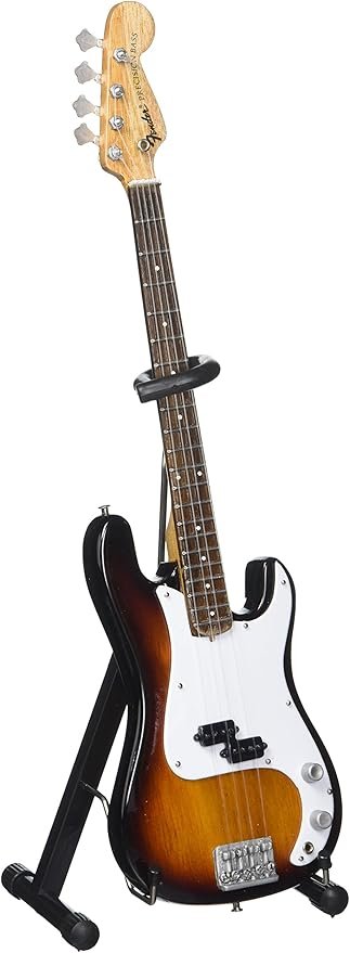 Axe Heaven FP-001 Licensed Fender Precision Bass Classic Sunburst, 9.5-10.5-Inch Length